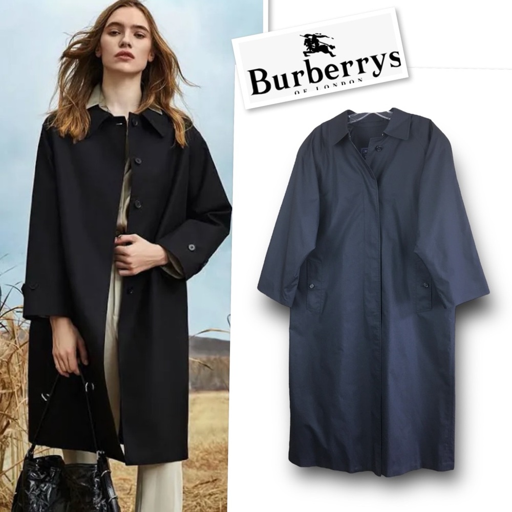 Burberry Vintage Burberry’s The Camden Heritage Trenchcoat In Black Size 12